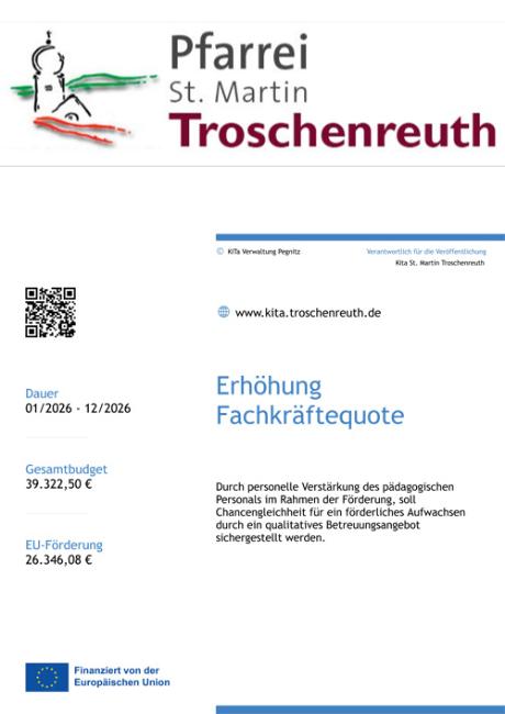 Seit März 2025 verstärkt Frau Dana Schäfer unser Team. Diese Einstellung wurde unterstützt durch eine EU-Förderung.